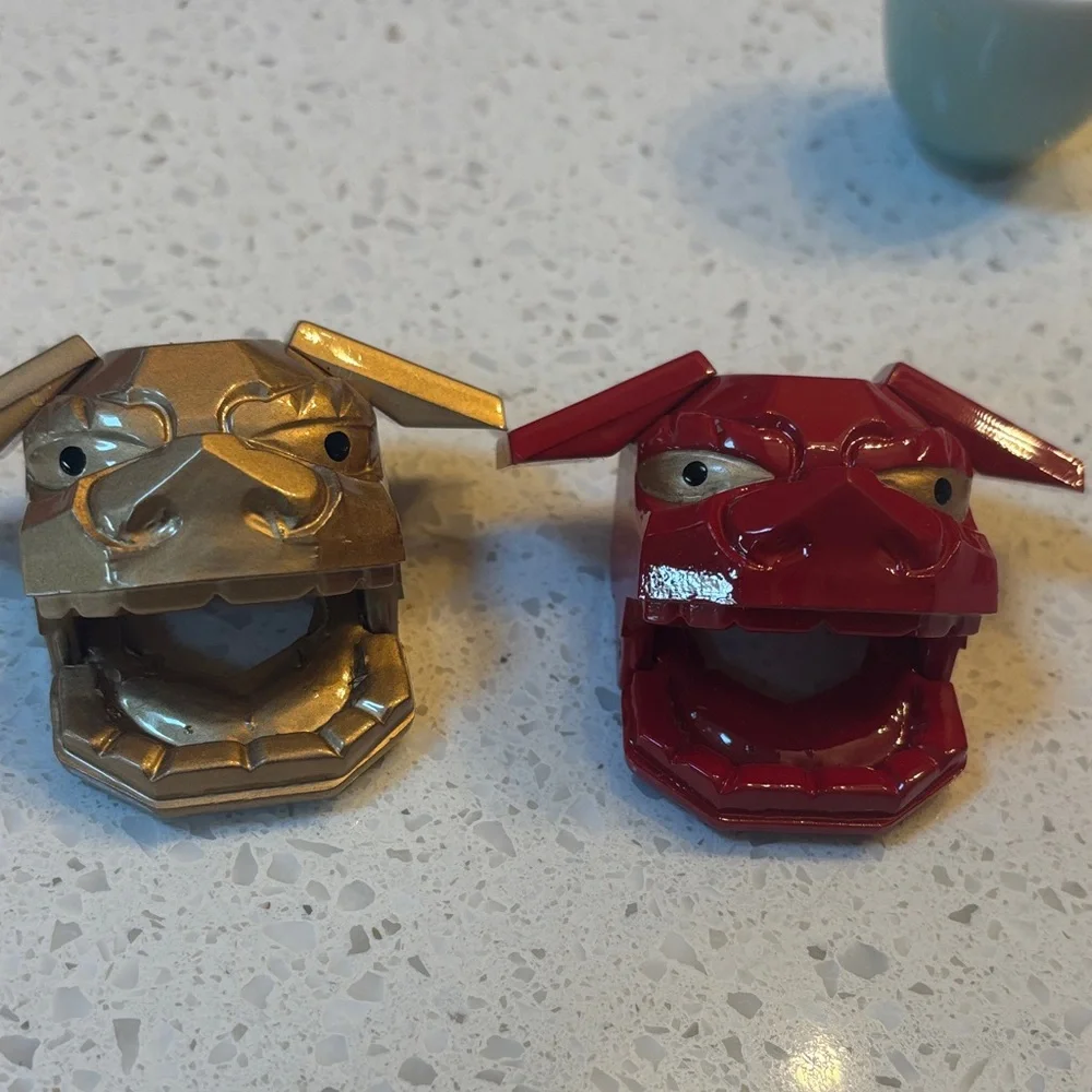 Lion Dance Chopsticks Rest, Kaga Lion Head, Celebration, fortune cookie & kitty